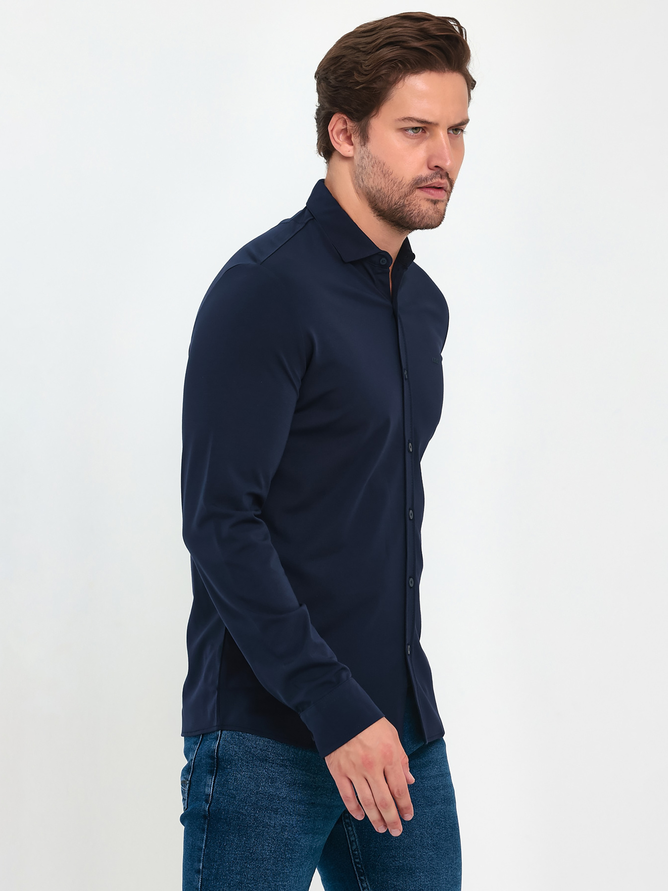 Сорочка Trend Collection модель TC9403BlueRBSHKMN Фото