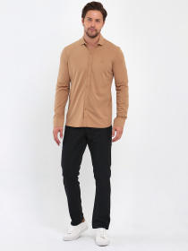 Рубашка повседневная Trend Collection модель TC9402BrownRBSHKMN Фото