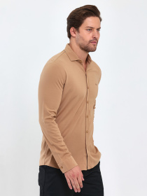 Рубашка повседневная Trend Collection модель TC9402BrownRBSHKMN Фото