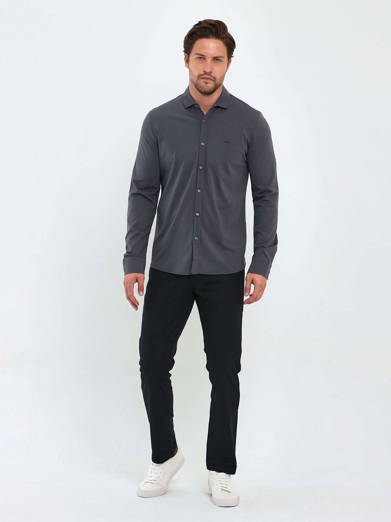 Сорочка Trend Collection модель TC9399GreyRBSHKMN Фото