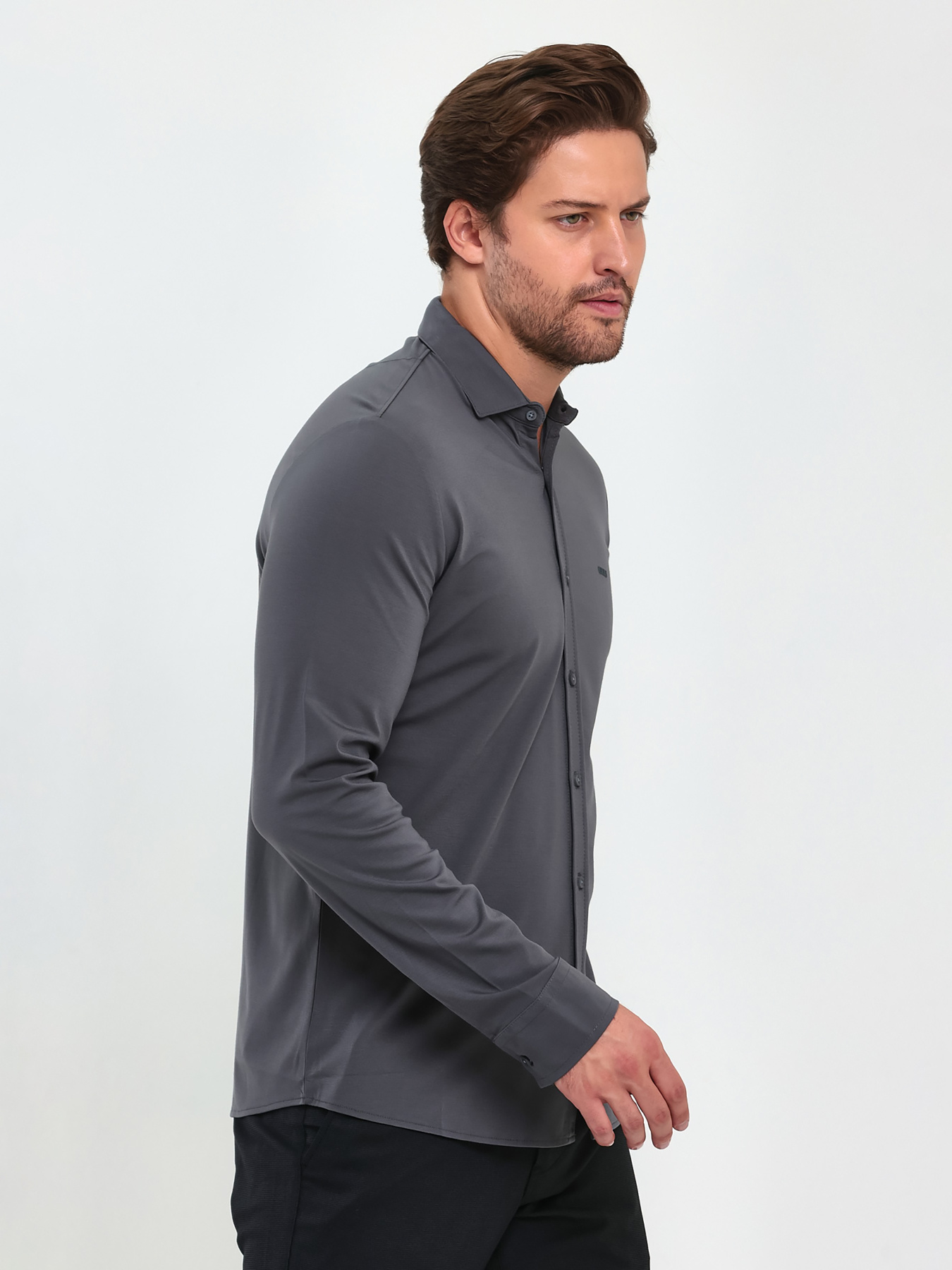 Сорочка Trend Collection модель TC9399GreyRBSHKMN Фото