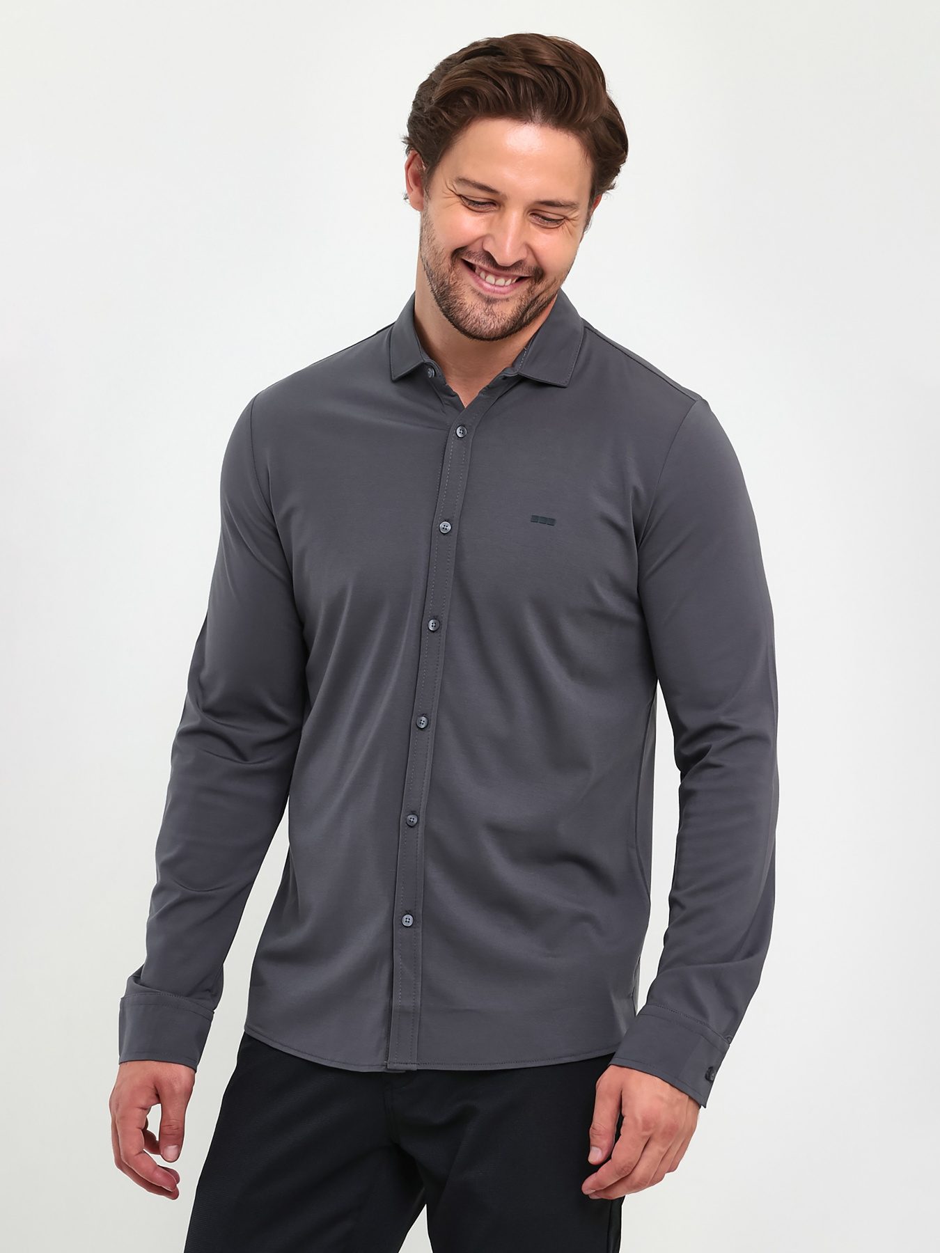 Сорочка Trend Collection модель TC9399GreyRBSHKMN Фото