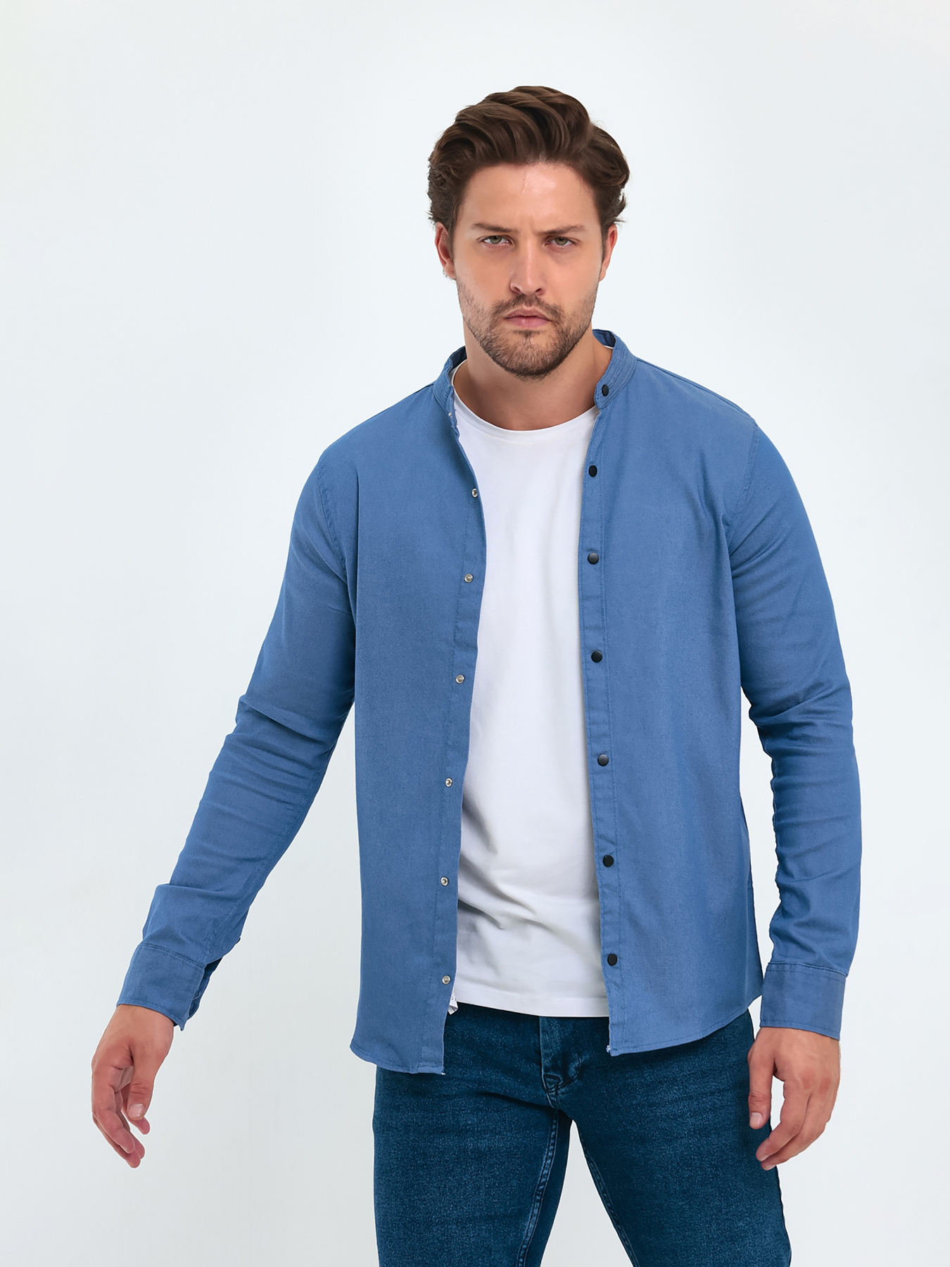 Сорочка Trend Collection модель TC9343BlueRBSHKMN Фото