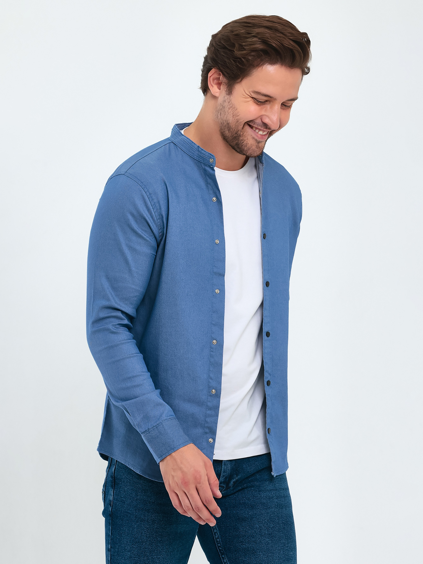 Сорочка Trend Collection модель TC9343BlueRBSHKMN Фото