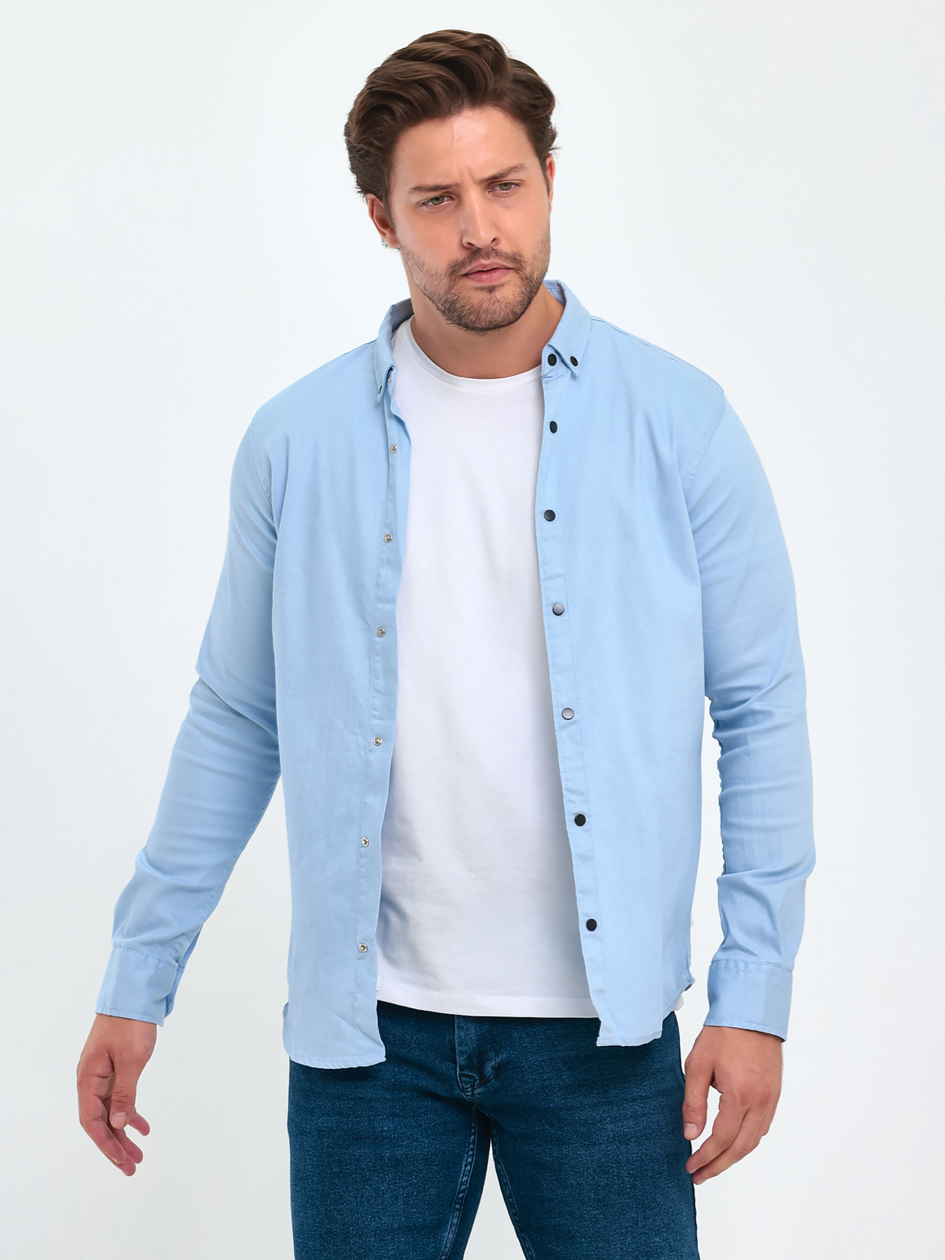 Сорочка Trend Collection модель TC9338LightBlueRBSHKMN Фото