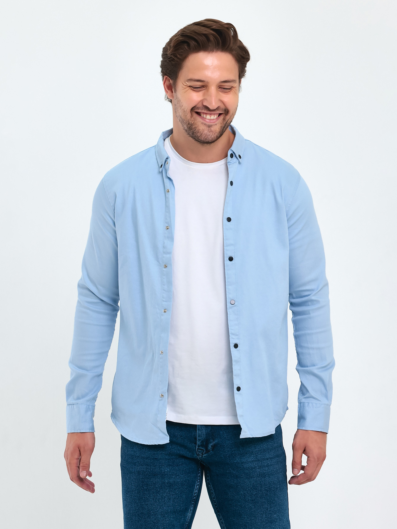 Рубашка повседневная Trend Collection модель TC9338LightBlueRBSHKMN Рубашка повседневная Trend Collection модель TC9338LightBlueRBSHKMN Фото