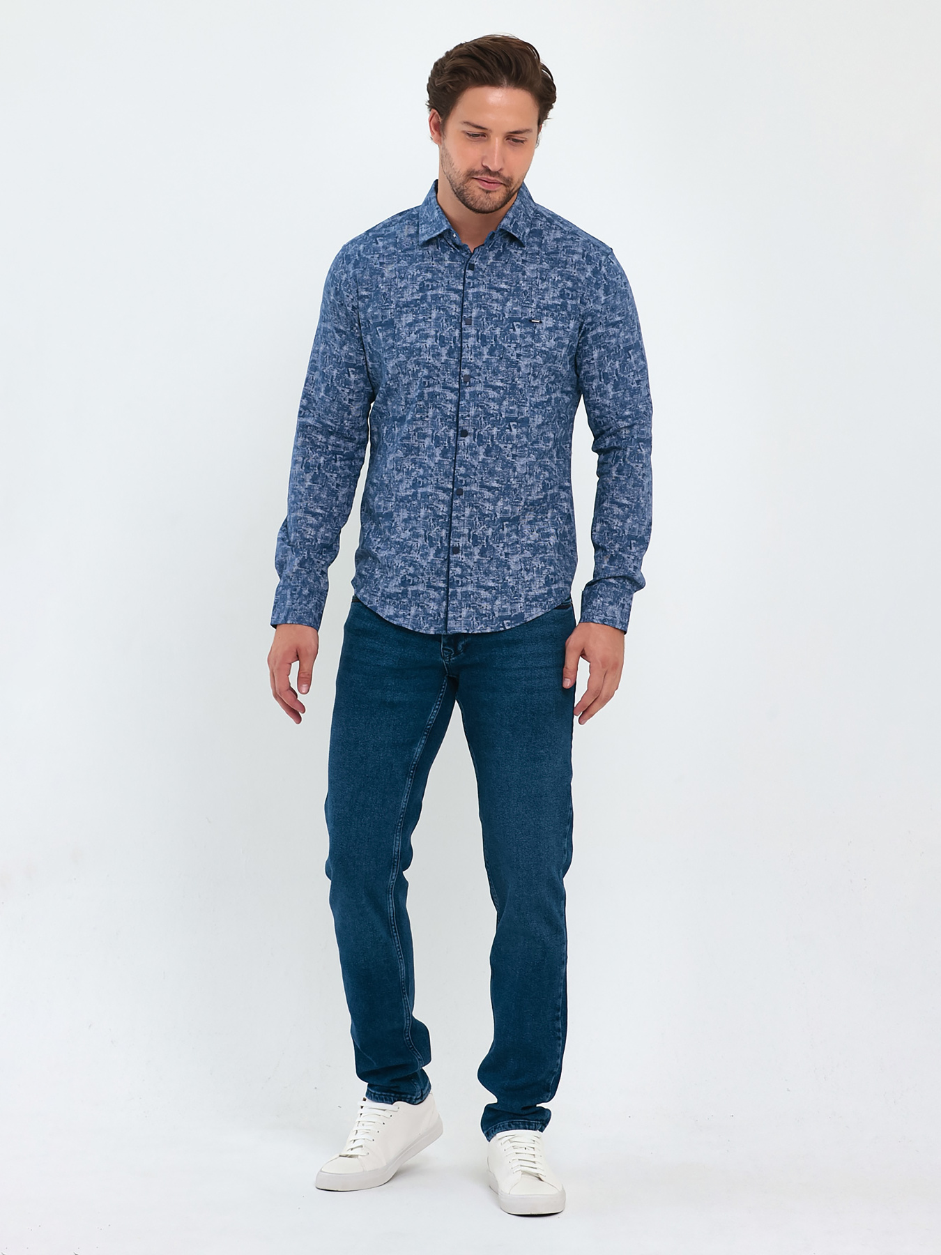 Сорочка Trend Collection модель TC9289BlueRBSHKMN Фото