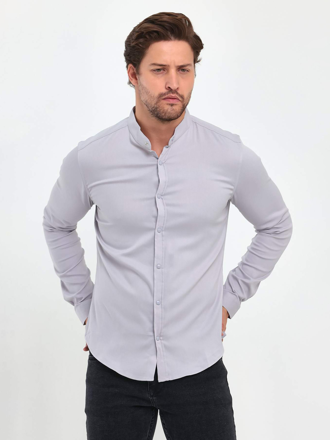 Сорочка Trend Collection модель TC9284LightGreyRBSHKMN Фото