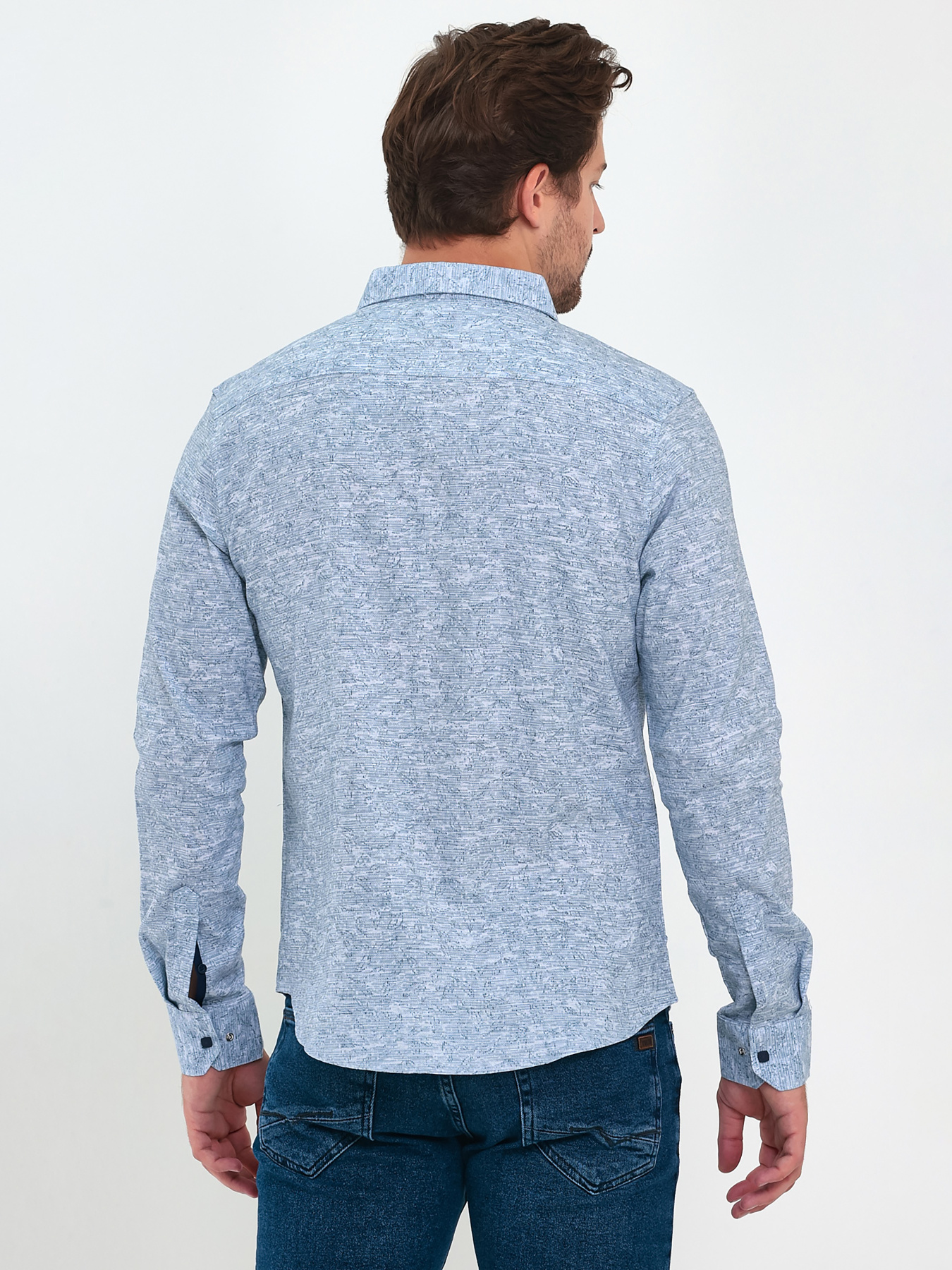 Сорочка повсякденна Trend Collection модель TC9281BlueRBSHKMN Фото