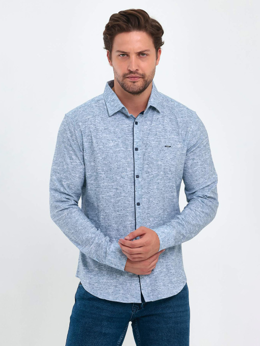 Рубашка повседневная Trend Collection модель TC9281BlueRBSHKMN Фото