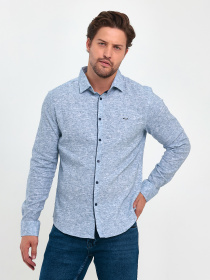 Сорочка повсякденна Trend Collection модель TC9281BlueRBSHKMN Фото