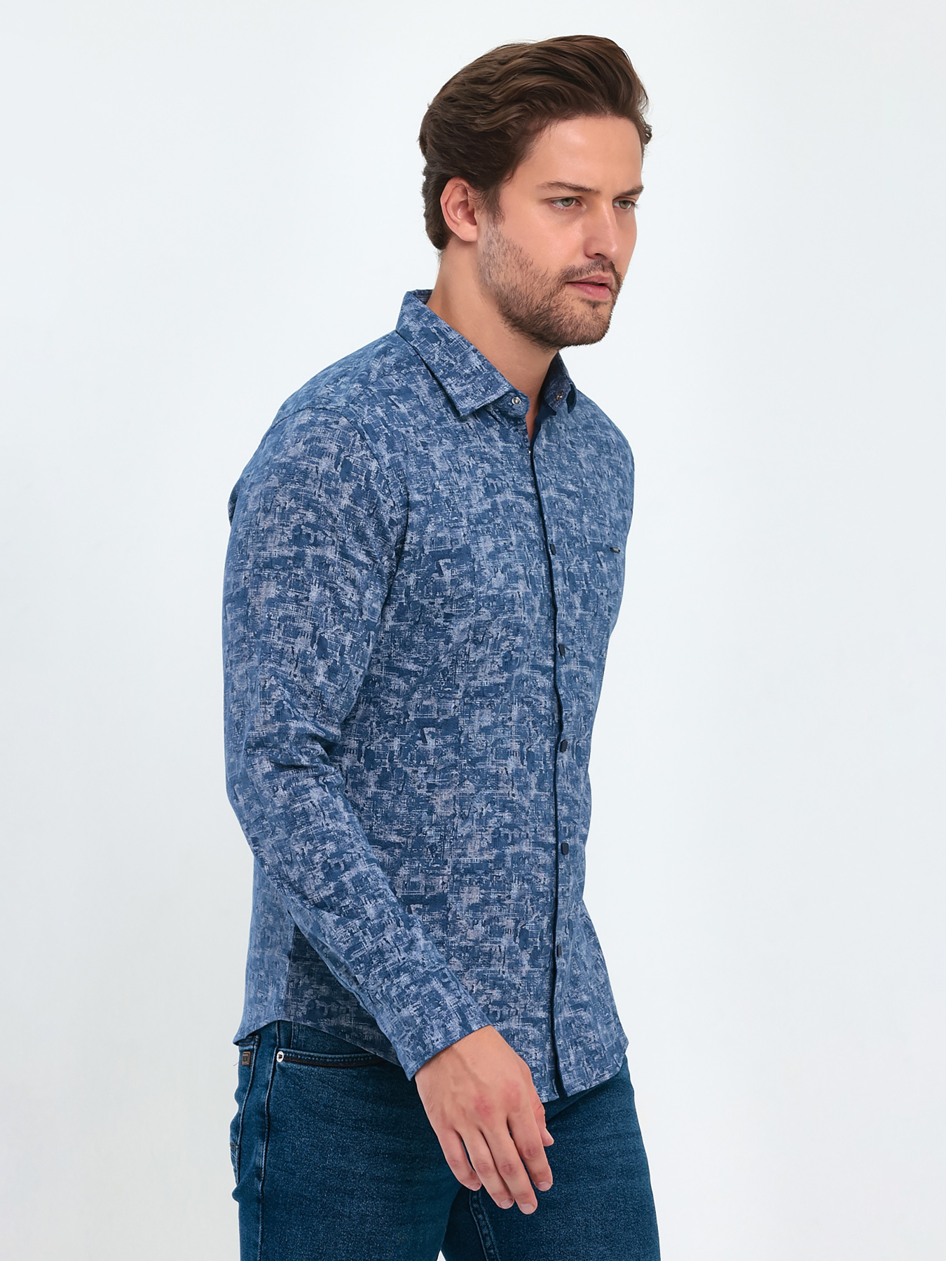 Рубашка повседневная Trend Collection модель TC9278BlueRBSHKMN Рубашка повседневная Trend Collection модель TC9278BlueRBSHKMN Фото