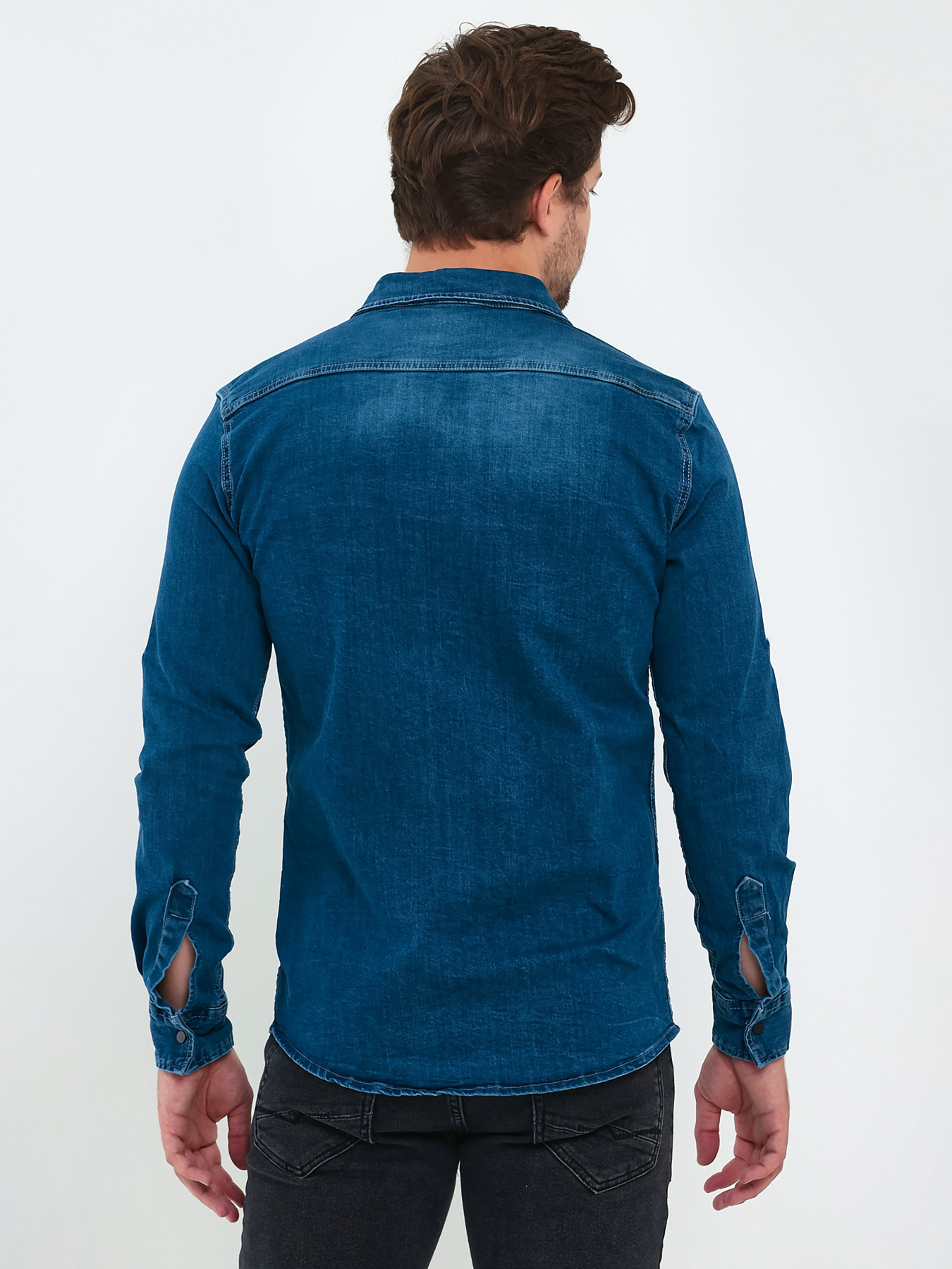 Сорочка Trend Collection модель TC9199BlueRBSHKMN Фото