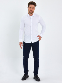 Рубашка повседневная Trend Collection модель TC8997WhiteRBSHKMN Фото