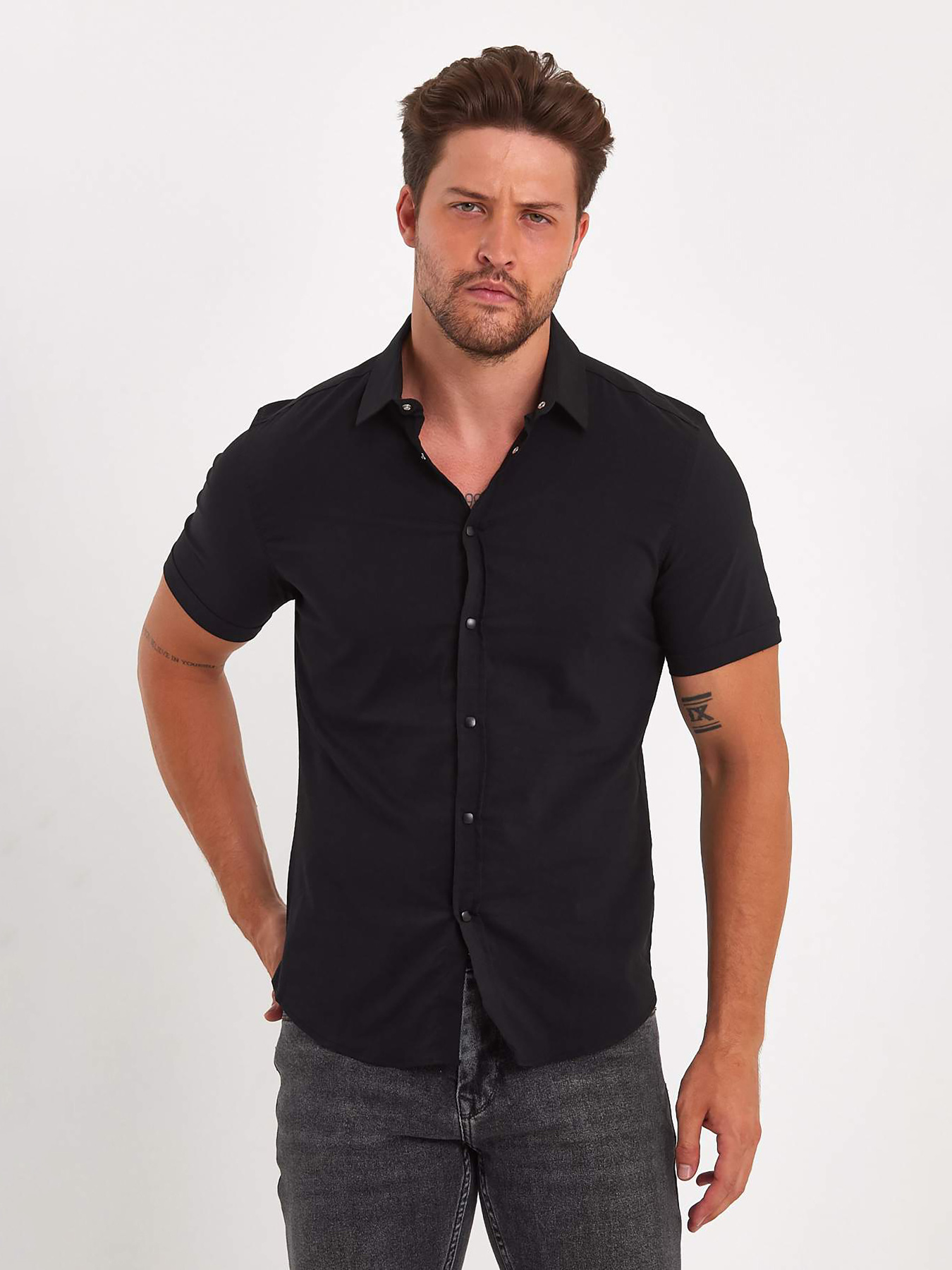 Сорочка Trend Collection модель TC8881BlackRBSHKMN Фото