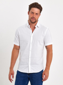 Сорочка повсякденна Trend Collection модель TC8878WhiteRBSHKMN Фото