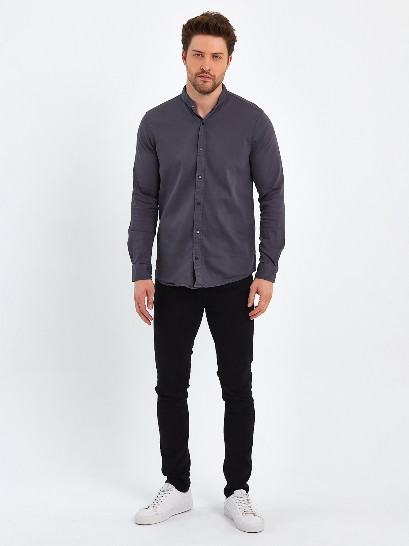 Сорочка повсякденна Trend Collection модель TC8208DarkGreyRBSHKMN Фото