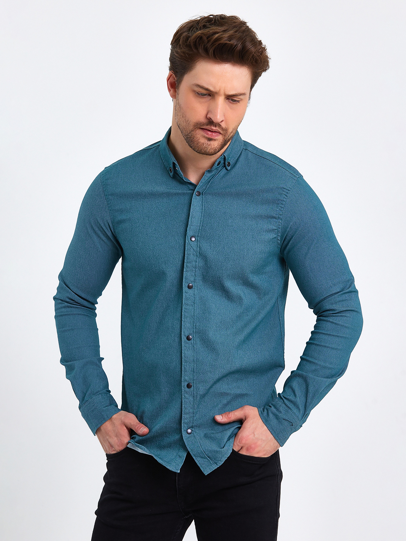 Сорочка Trend Collection модель TC8206EmeraldRBSHKMN Фото