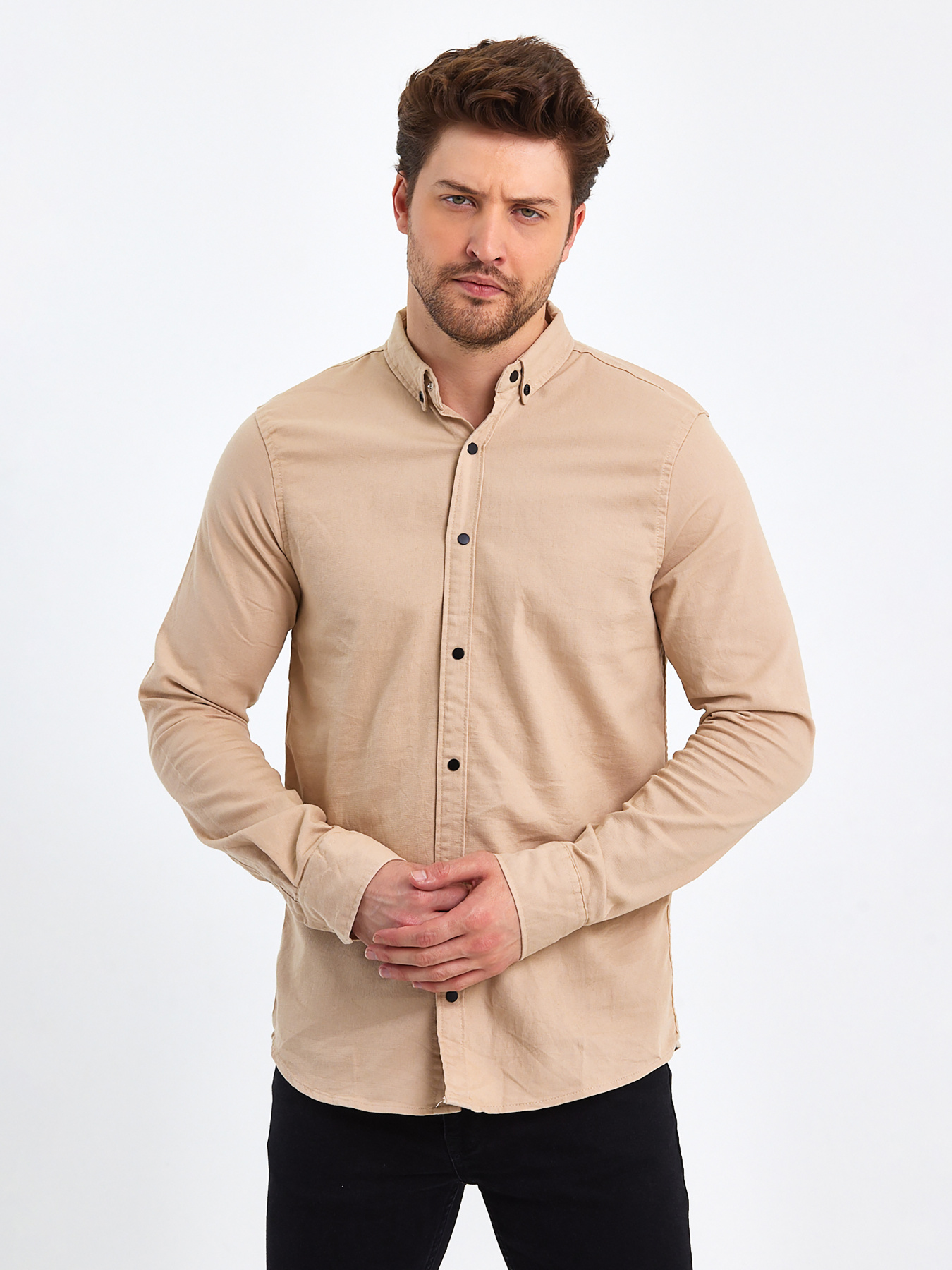 Сорочка Trend Collection модель TC8205SandRBSHKMN Фото