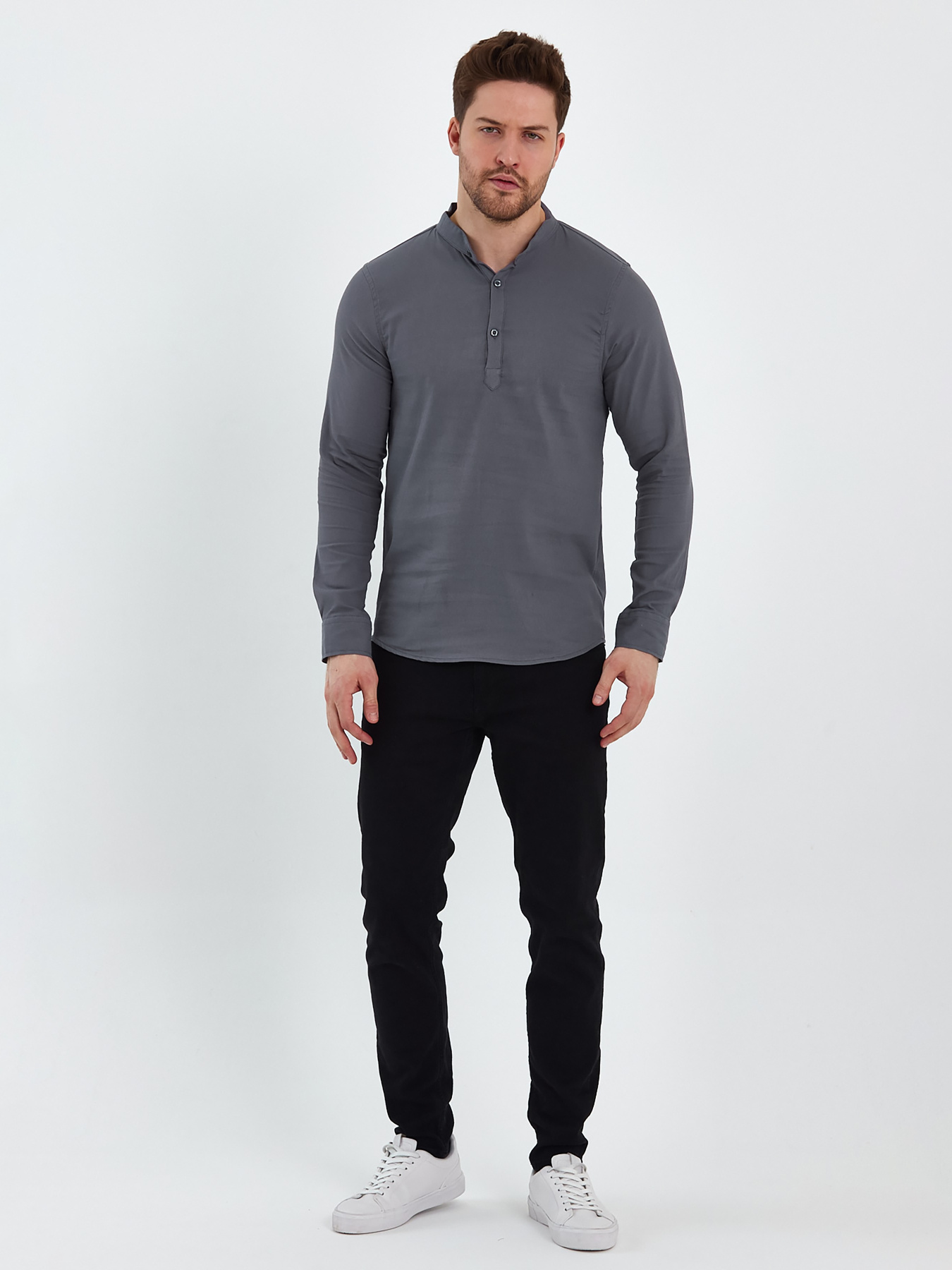 Сорочка Trend Collection модель TC8131GreyRBSHKMN Фото