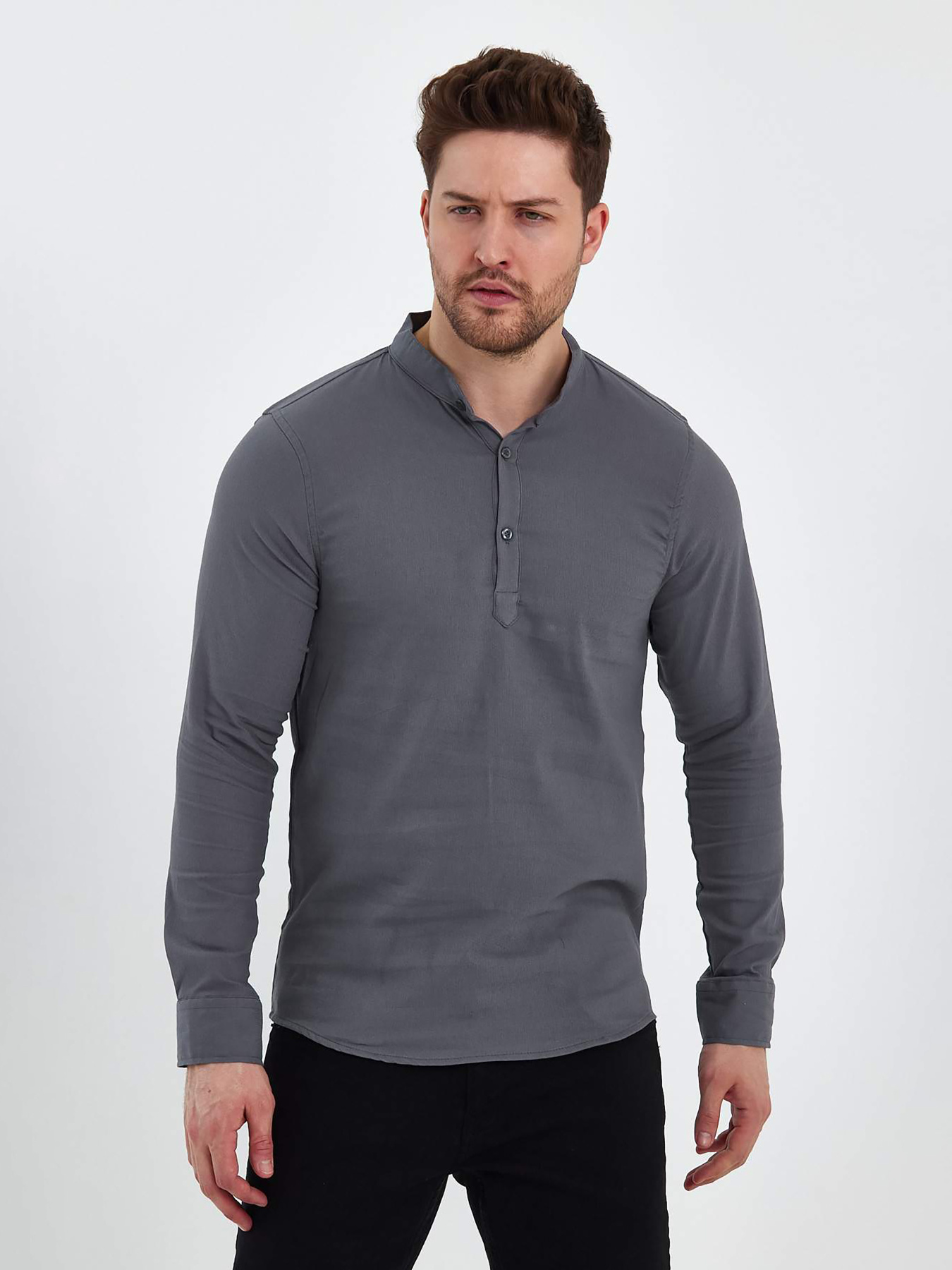 Сорочка повсякденна Trend Collection модель TC8131GreyRBSHKMN Сорочка повсякденна Trend Collection модель TC8131GreyRBSHKMN Фото