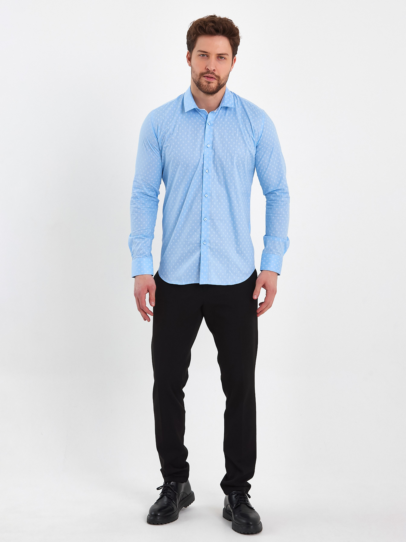 Сорочка Trend Collection модель TC8080LightBlueRBSHKMN Фото