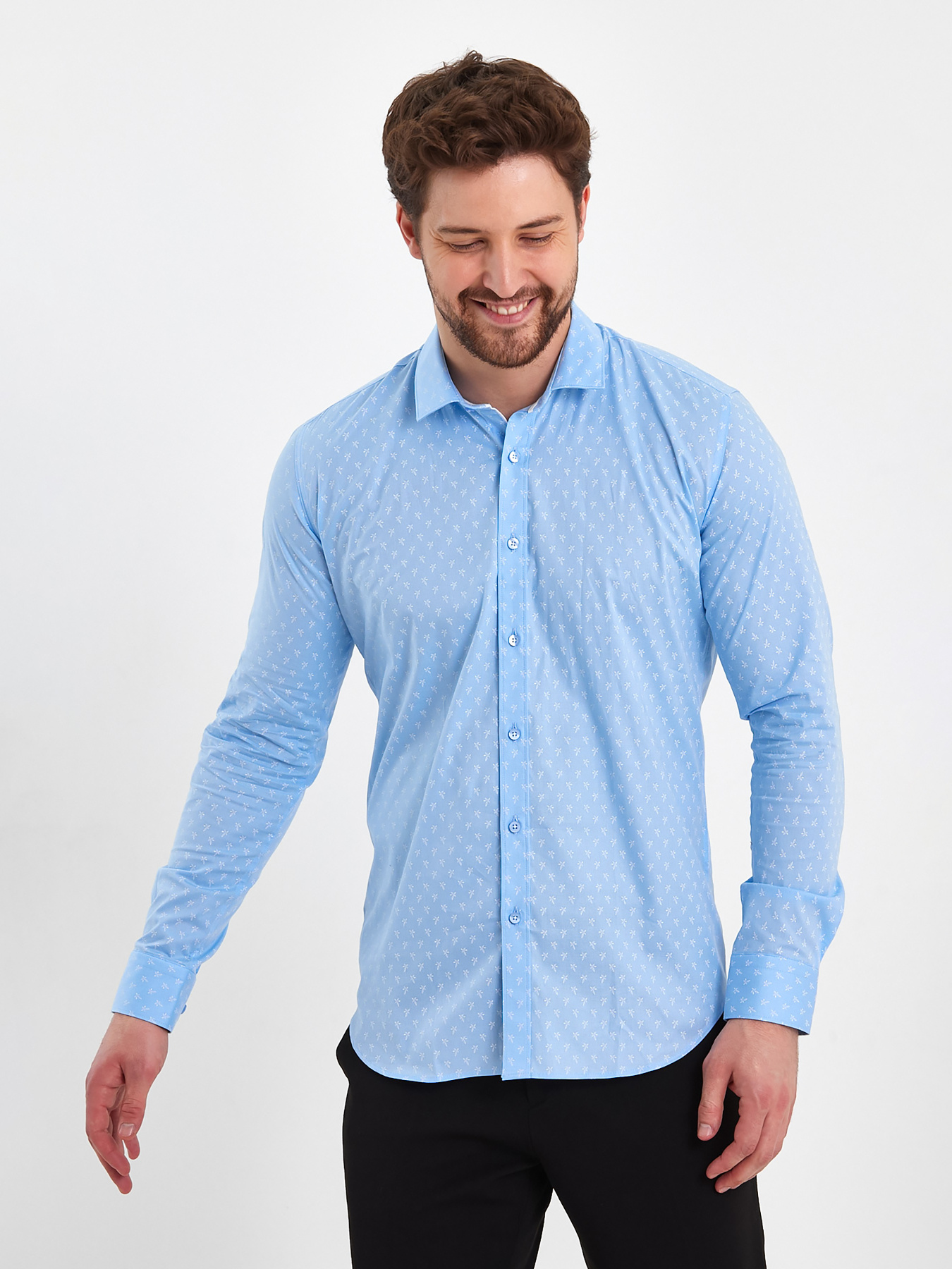 Сорочка Trend Collection модель TC8080LightBlueRBSHKMN Фото