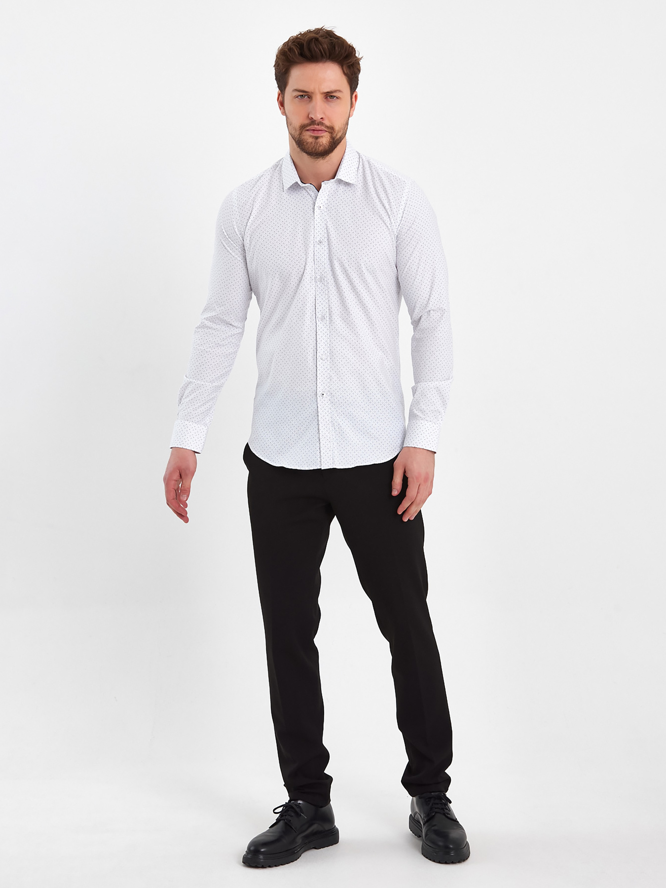 Сорочка Trend Collection модель TC8079WhiteRBSHKMN Фото