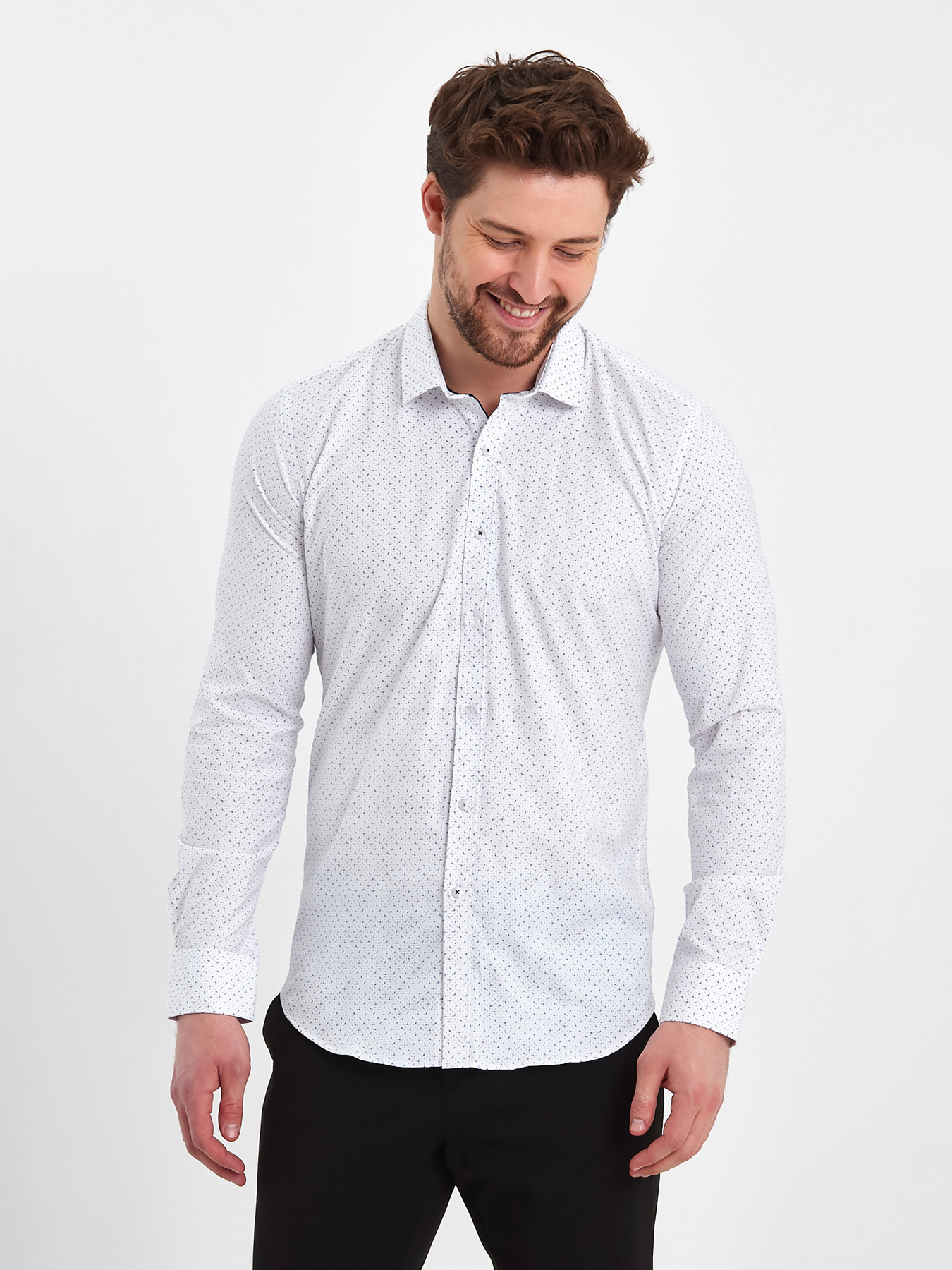 Сорочка Trend Collection модель TC8079WhiteRBSHKMN Фото