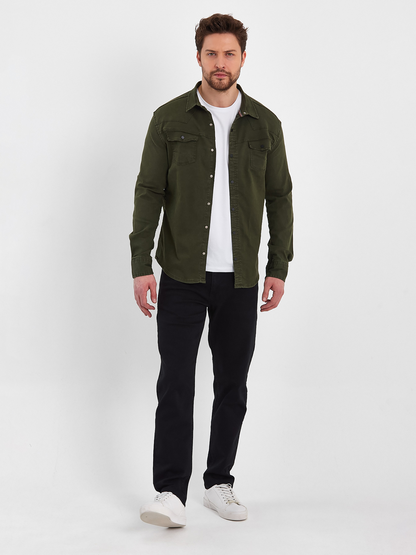 Сорочка Trend Collection модель TC7615KhakiRBSHKMN Фото