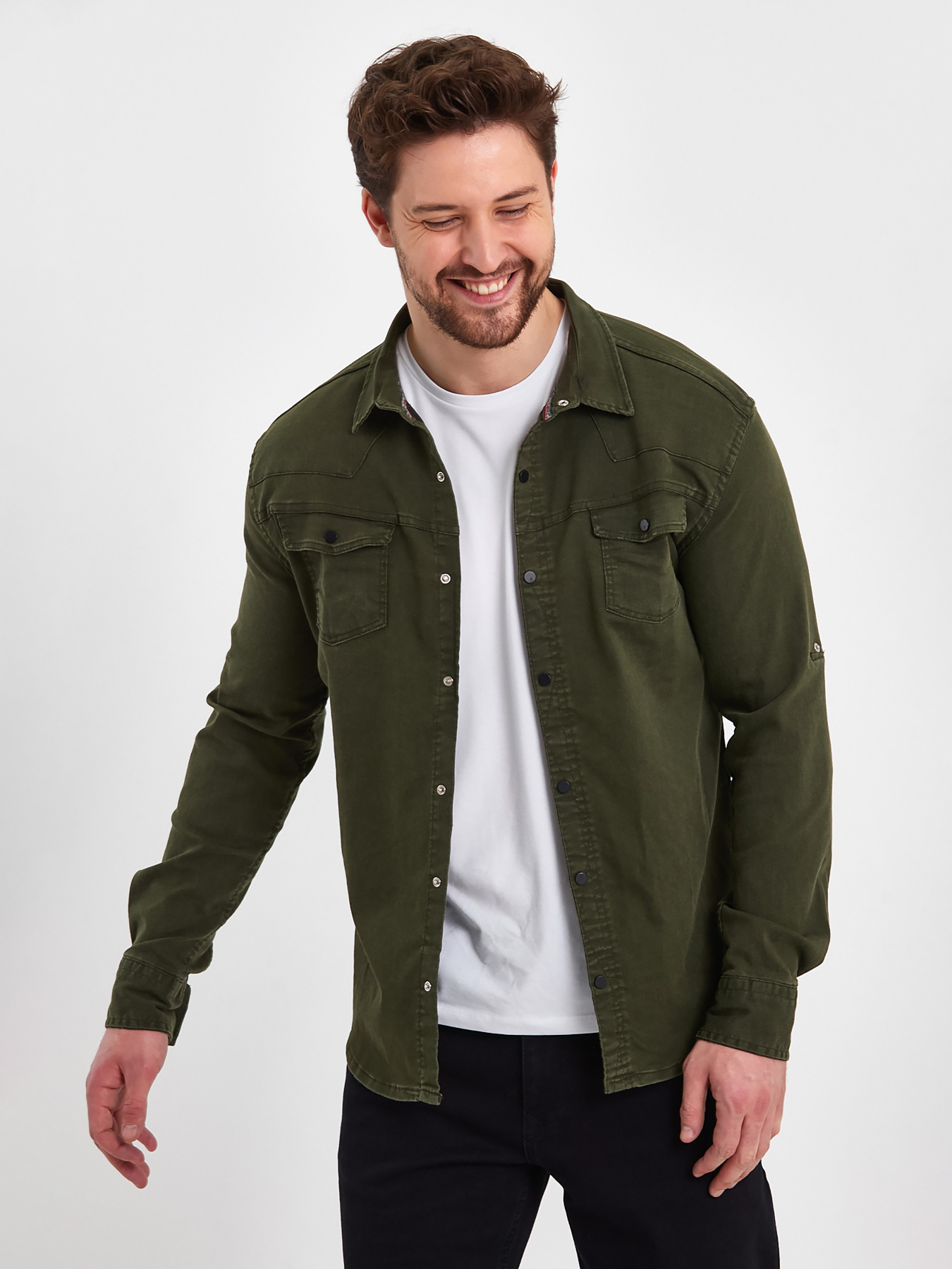 Сорочка Trend Collection модель TC7615KhakiRBSHKMN Фото