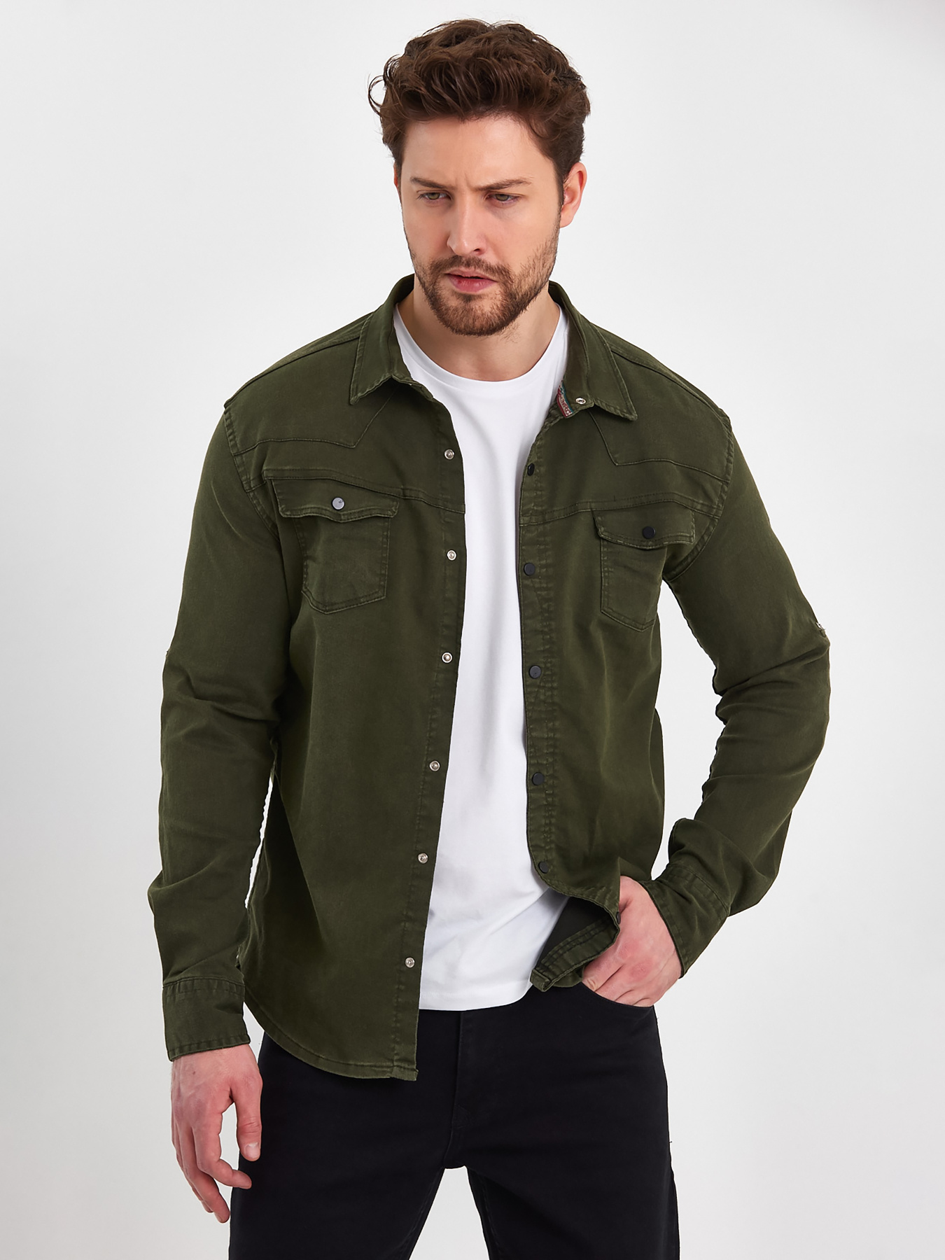 Сорочка повсякденна Trend Collection модель TC7615KhakiRBSHKMN Сорочка повсякденна Trend Collection модель TC7615KhakiRBSHKMN Фото