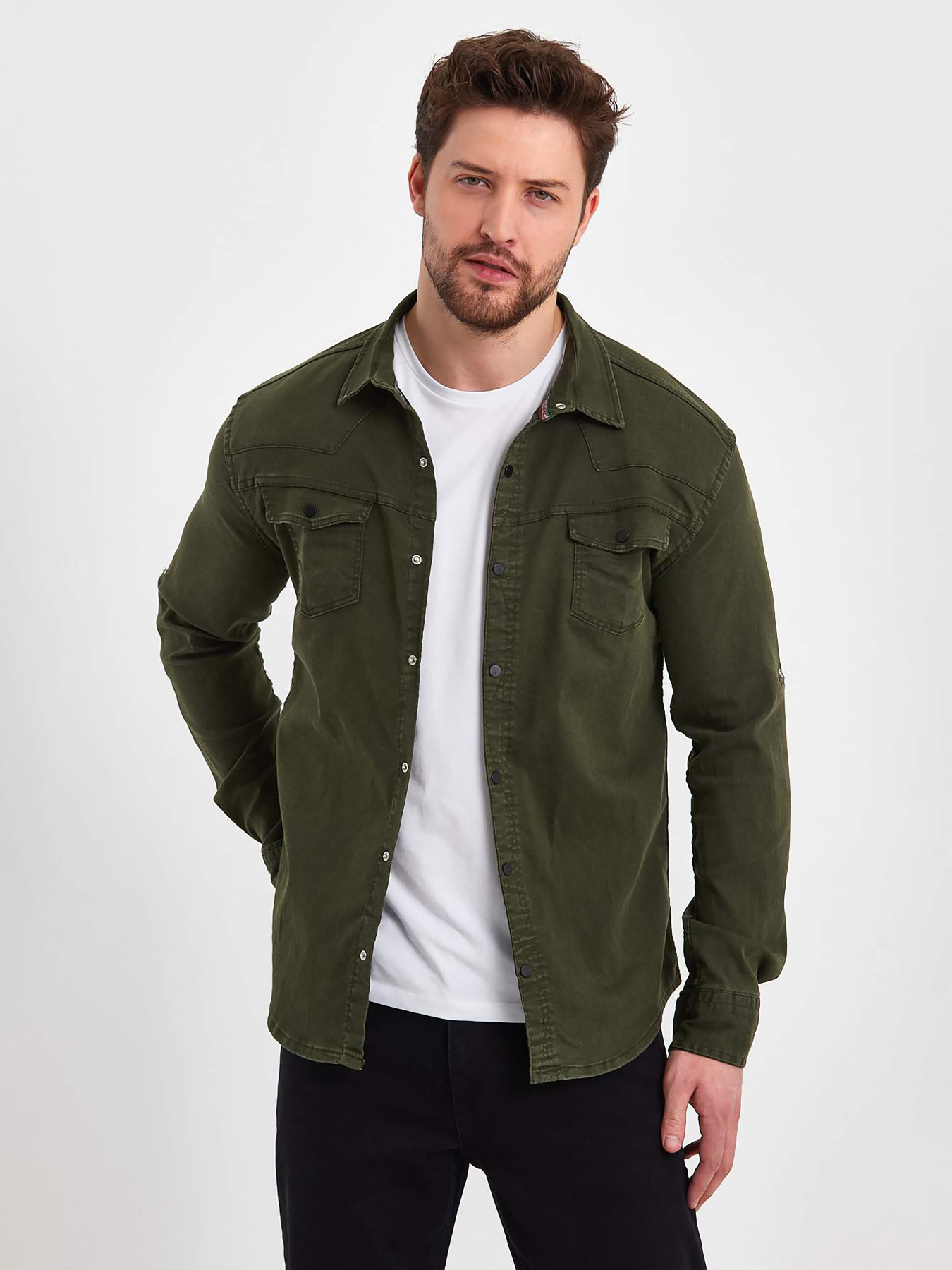 Сорочка повсякденна Trend Collection модель TC7615KhakiRBSHKMN Сорочка повсякденна Trend Collection модель TC7615KhakiRBSHKMN Фото