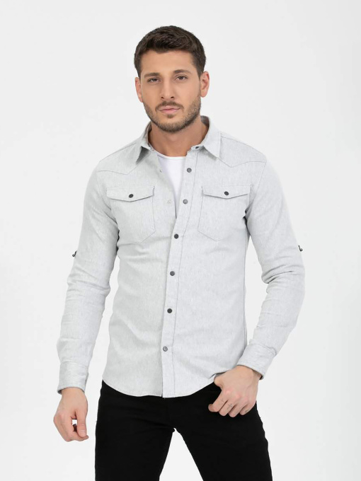 Сорочка Trend Collection модель TC7433LightGreyRBSHKMN Фото