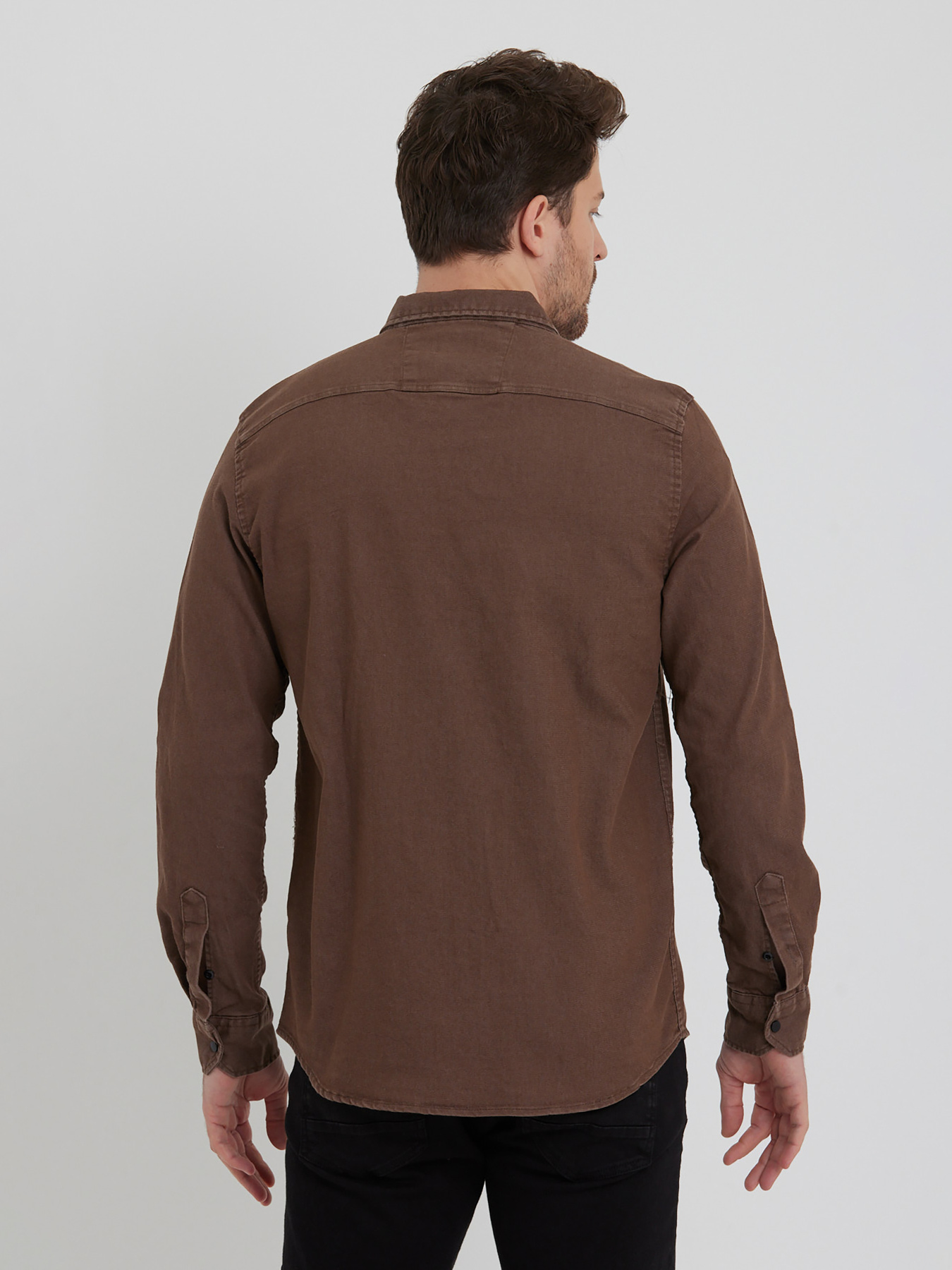 Рубашка повседневная Trend Collection модель TC7395BrownRBSHKMN Фото