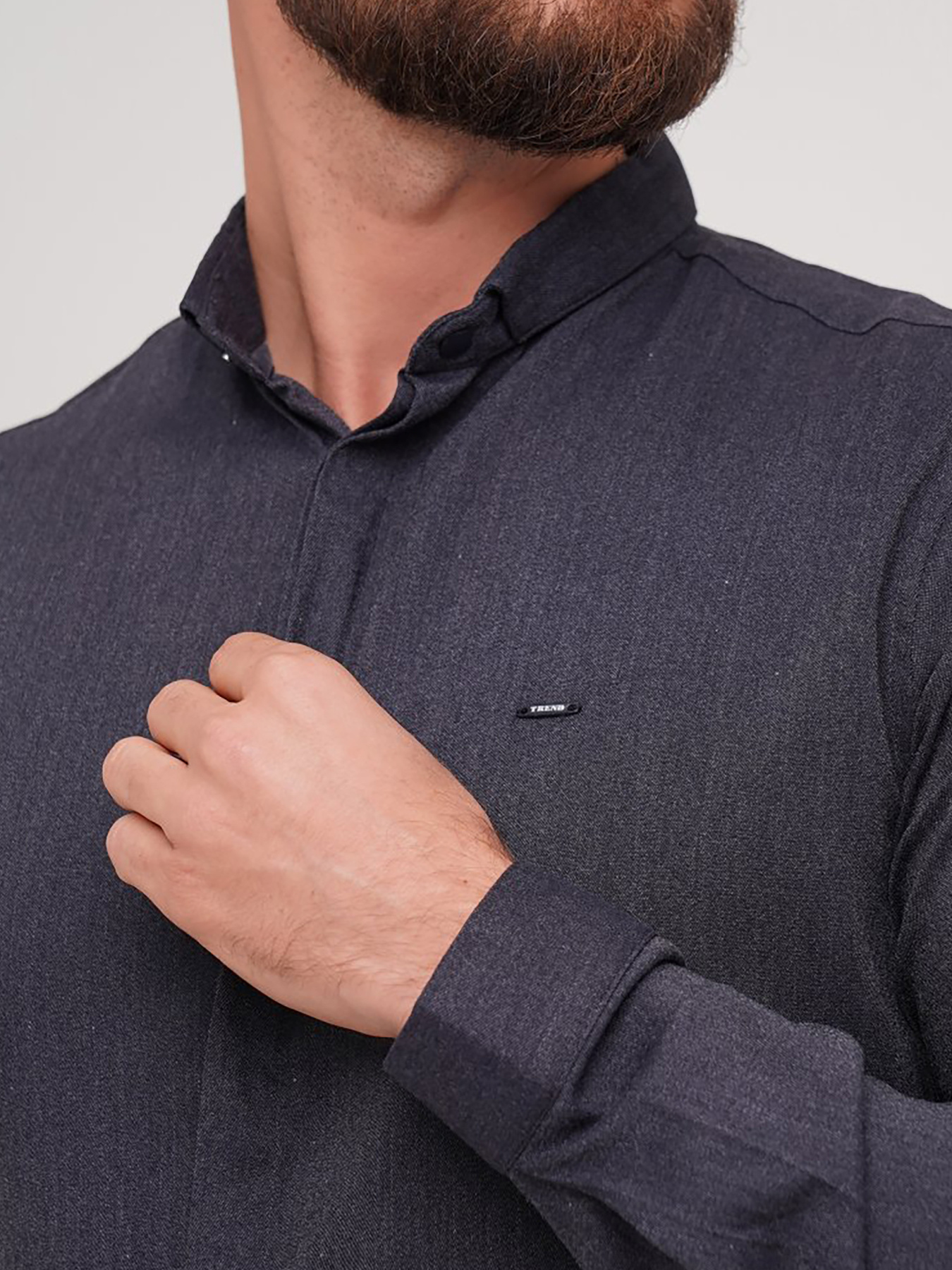 Сорочка Trend Collection модель TC7222DarkGreyRBSHKMN Фото