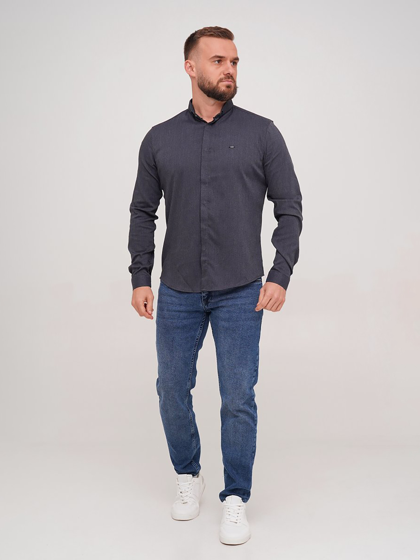 Сорочка повсякденна Trend Collection модель TC7222DarkGreyRBSHKMN Фото