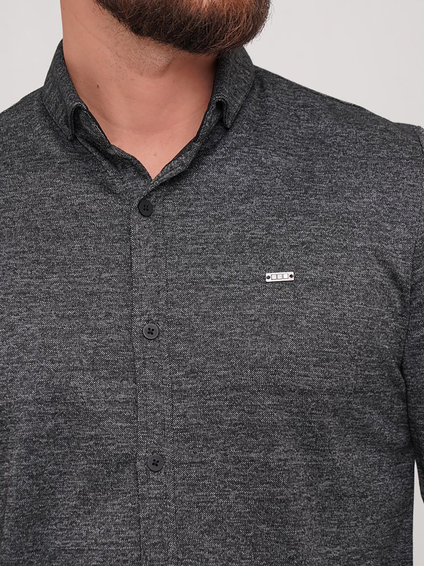 Сорочка Trend Collection модель TC7137BlackGreyRBSHKMN Фото