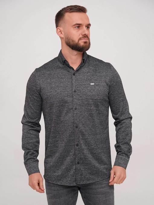 Сорочка повсякденна Trend Collection модель TC7137BlackGreyRBSHKMN Фото