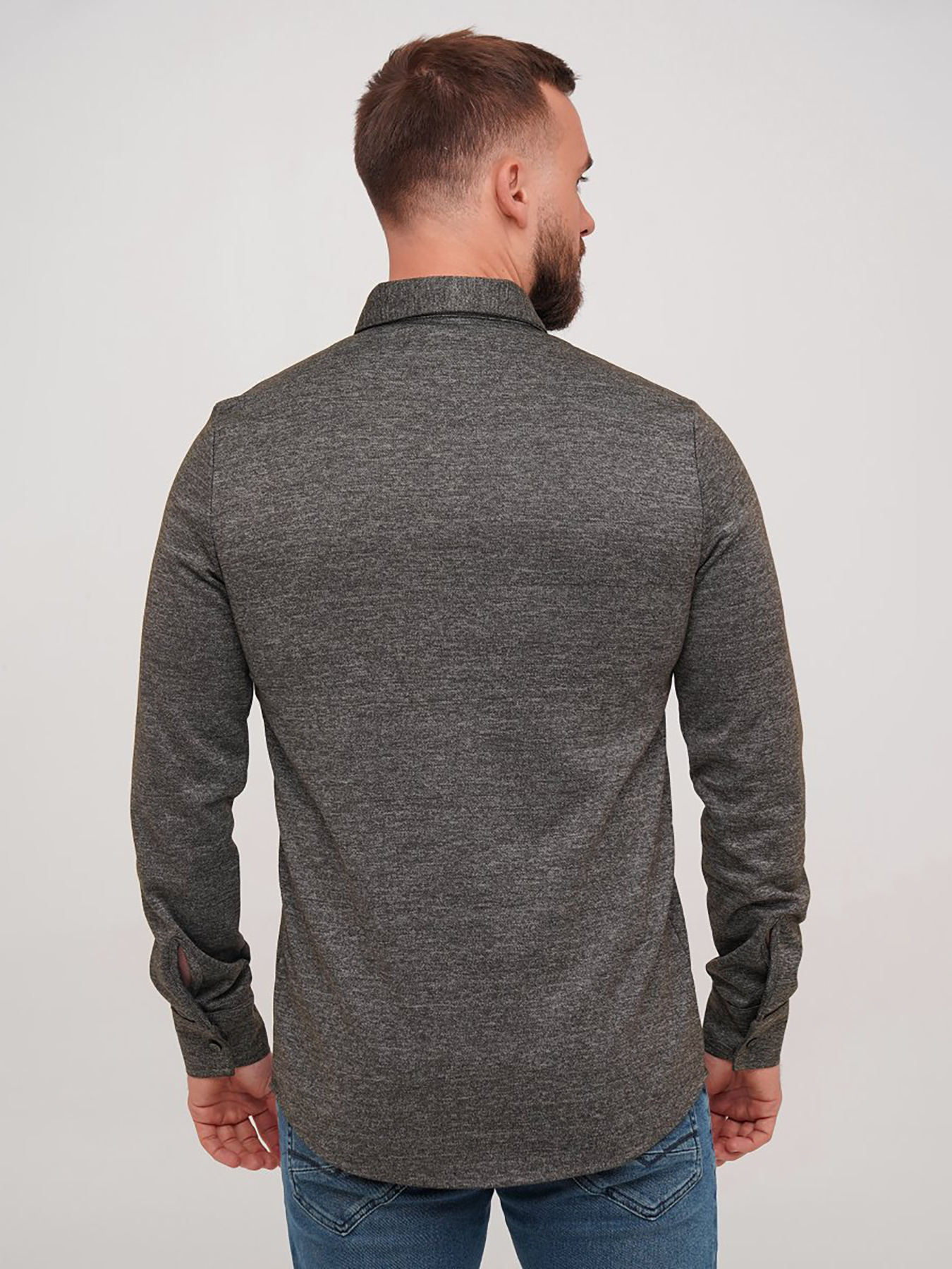 Сорочка повсякденна Trend Collection модель TC7128GreyBrownRBSHKMN Фото