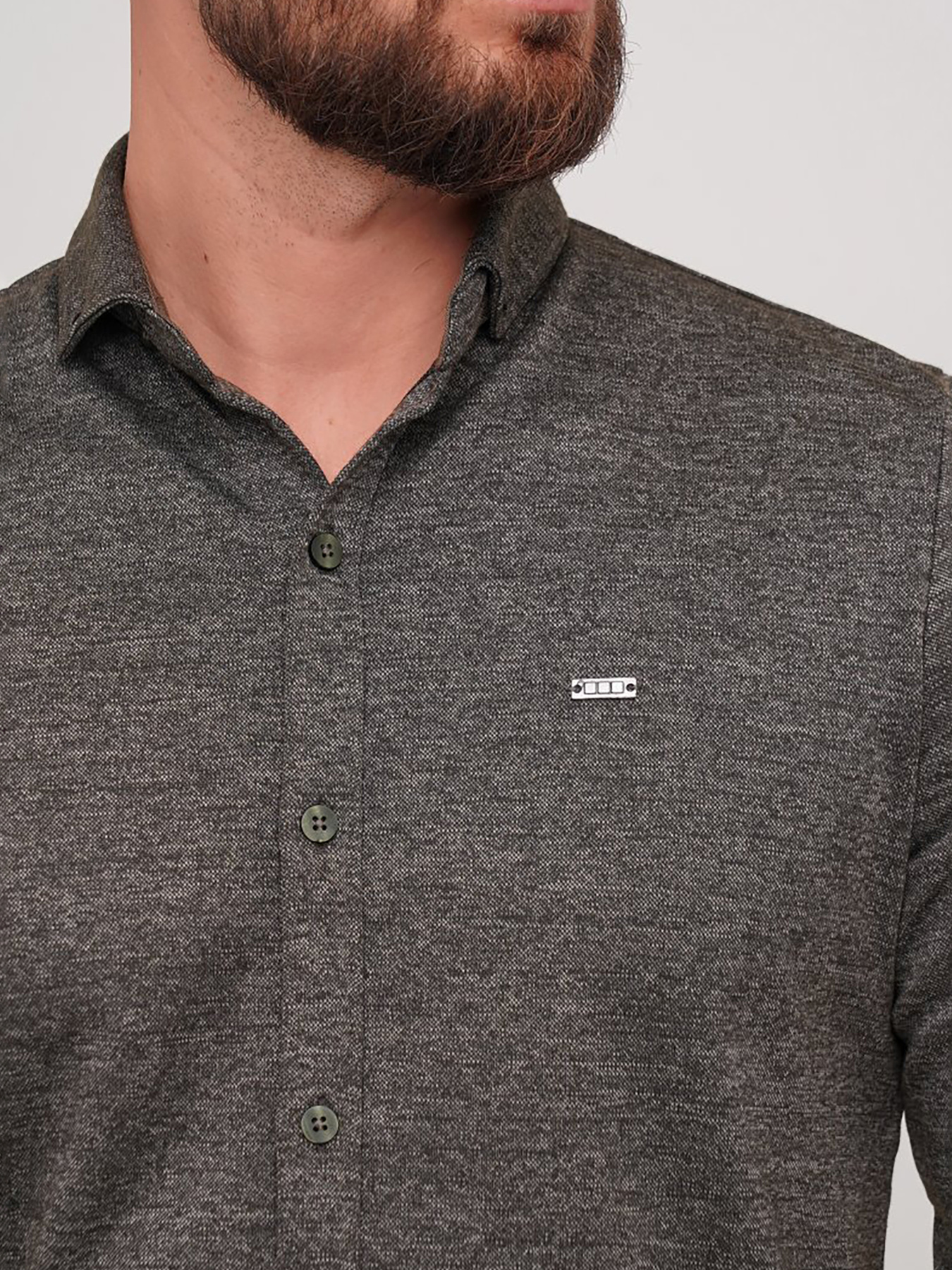 Сорочка повсякденна Trend Collection модель TC7128GreyBrownRBSHKMN Фото