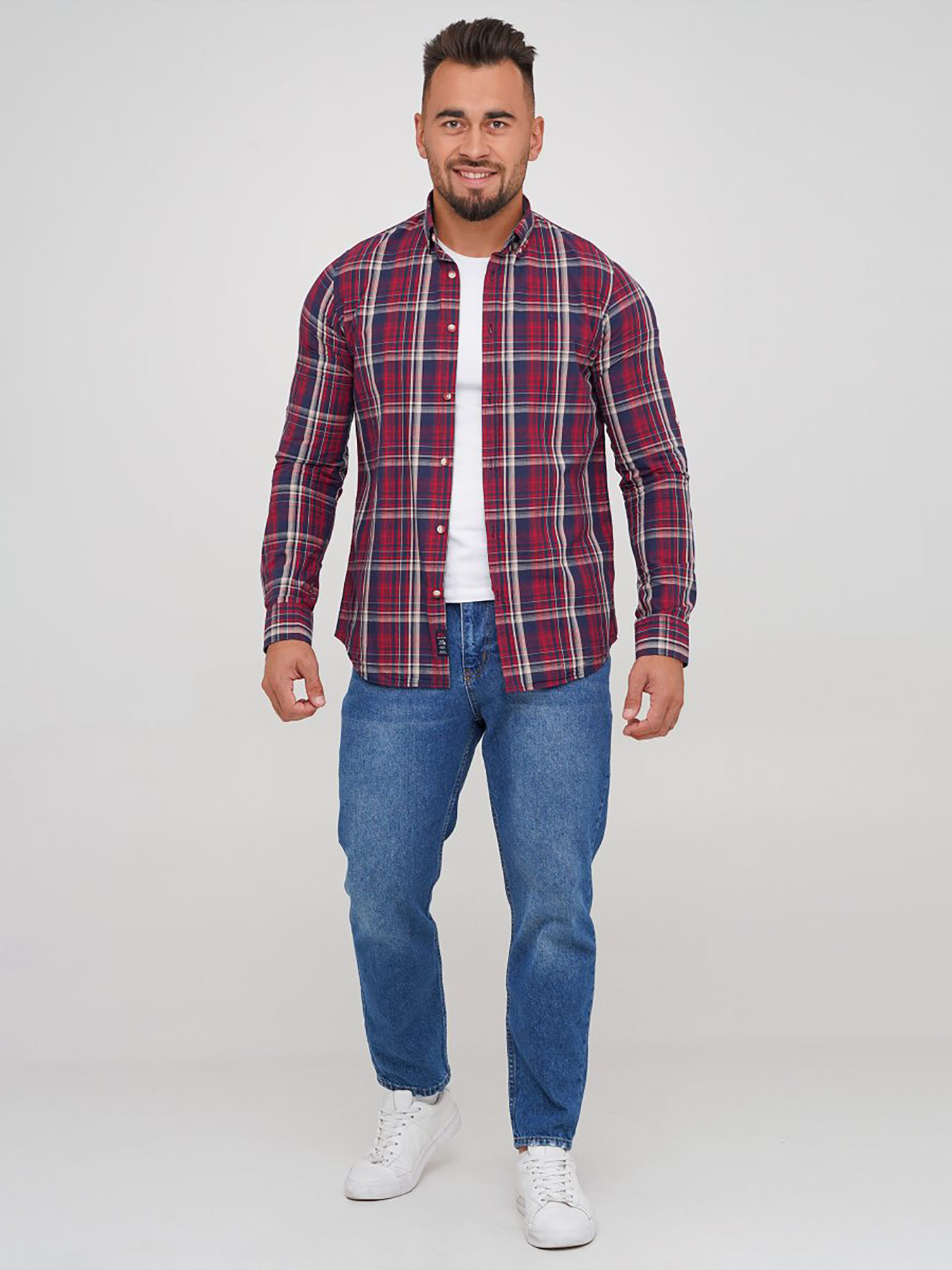 Рубашка повседневная Trend Collection модель TC6623BlueRBSHKMN Фото