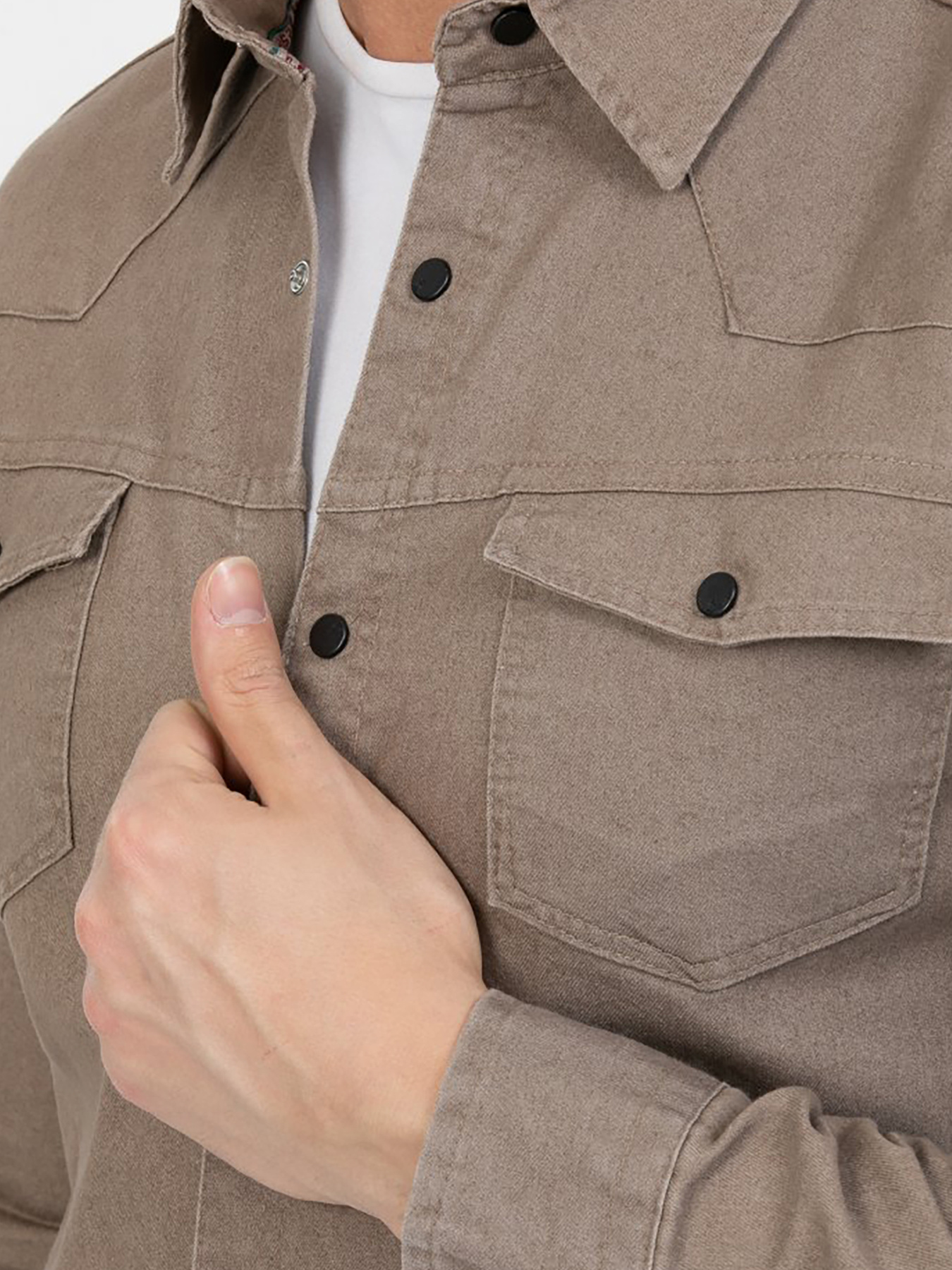 Сорочка Trend Collection модель TC6587BeigeRBSHKMN Фото