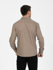 Сорочка Trend Collection модель TC6587BeigeRBSHKMN Фото