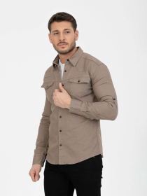 Сорочка повсякденна Trend Collection модель TC6587BeigeRBSHKMN Фото