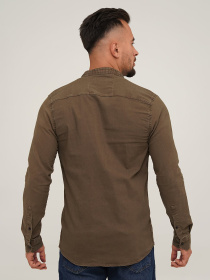 Сорочка Trend Collection модель TC6568DarkKhakiRBSHKMN Фото