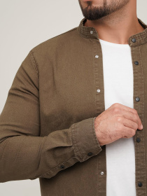 Сорочка Trend Collection модель TC6568DarkKhakiRBSHKMN Фото