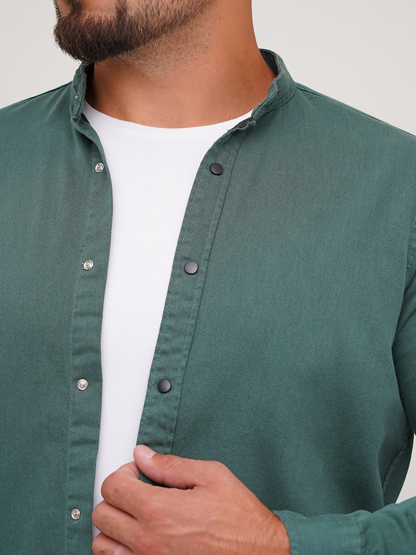 Рубашка повседневная Trend Collection модель TC6564GreenRBSHKMN Фото