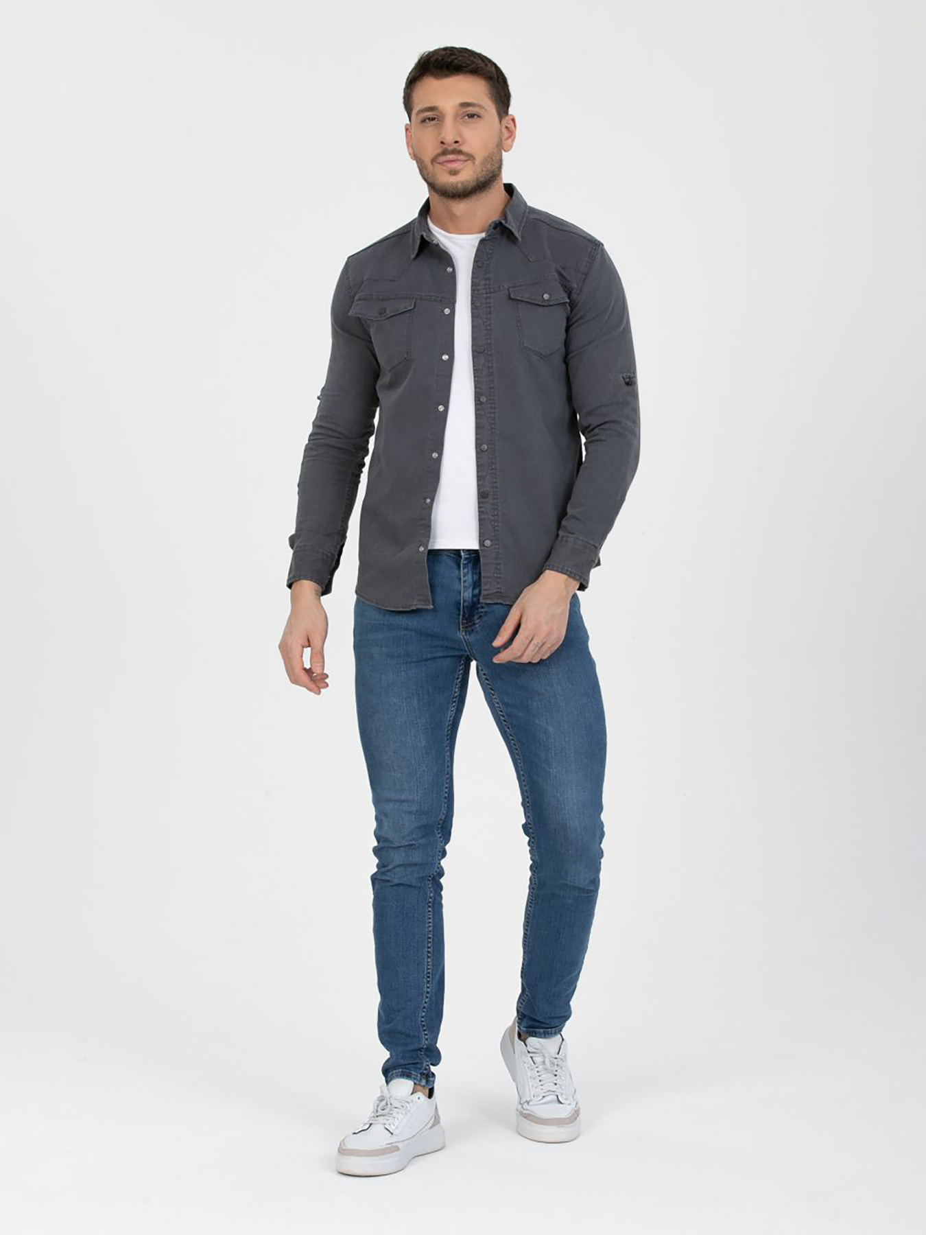 Сорочка Trend Collection модель TC5980GreyRBSHKMN Фото