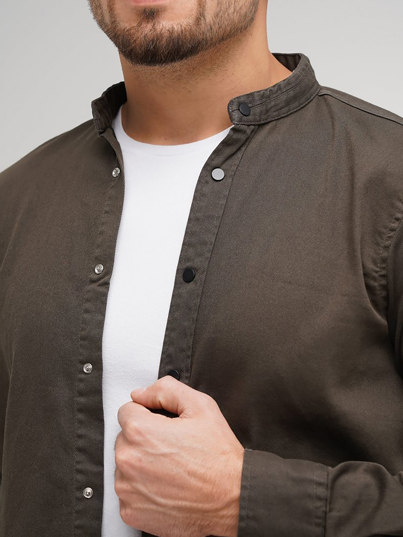 Рубашка повседневная Trend Collection модель TC5974KhakiRBSHKMN Рубашка повседневная Trend Collection модель TC5974KhakiRBSHKMN Фото